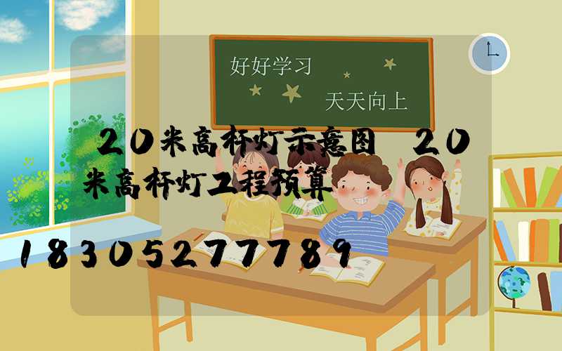 20米高杆灯示意图(20米高杆灯工程预算)