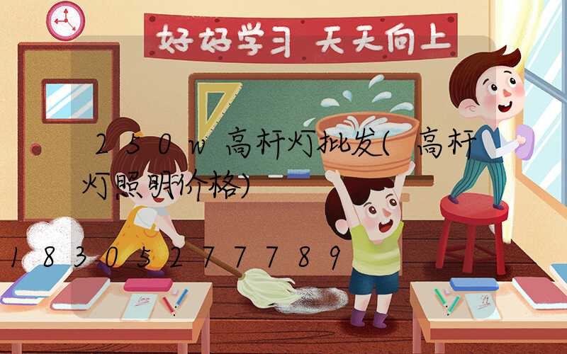 250w高杆灯批发(高杆灯照明价格)