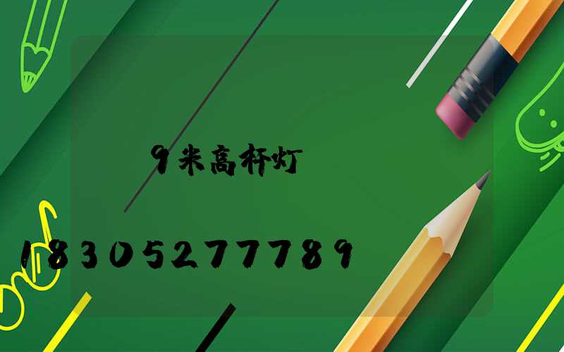 9米高杆灯