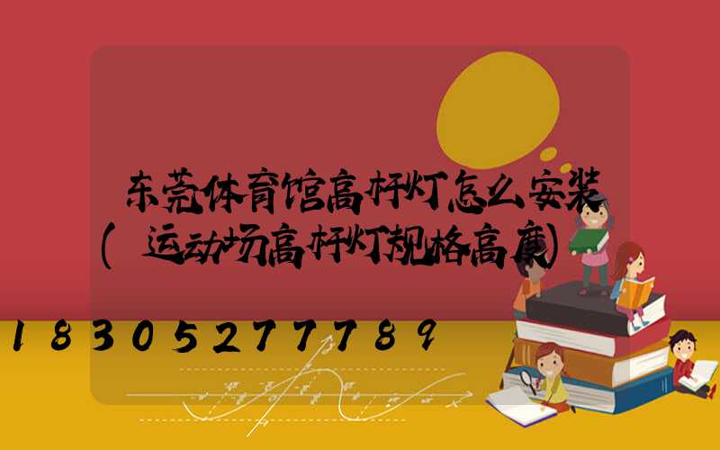 东莞体育馆高杆灯怎么安装(运动场高杆灯规格高度)