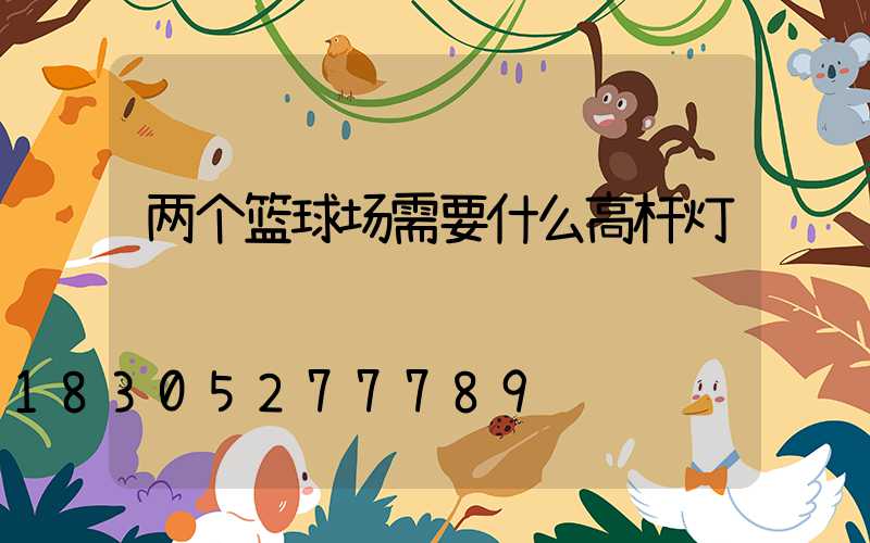 两个篮球场需要什么高杆灯