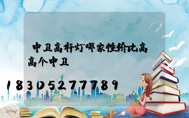 中卫高杆灯哪家性价比高(高个中卫)