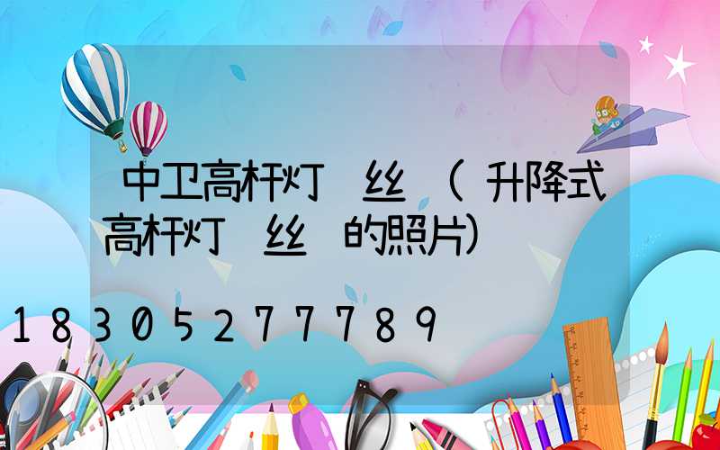 中卫高杆灯钢丝绳(升降式高杆灯钢丝绳的照片)