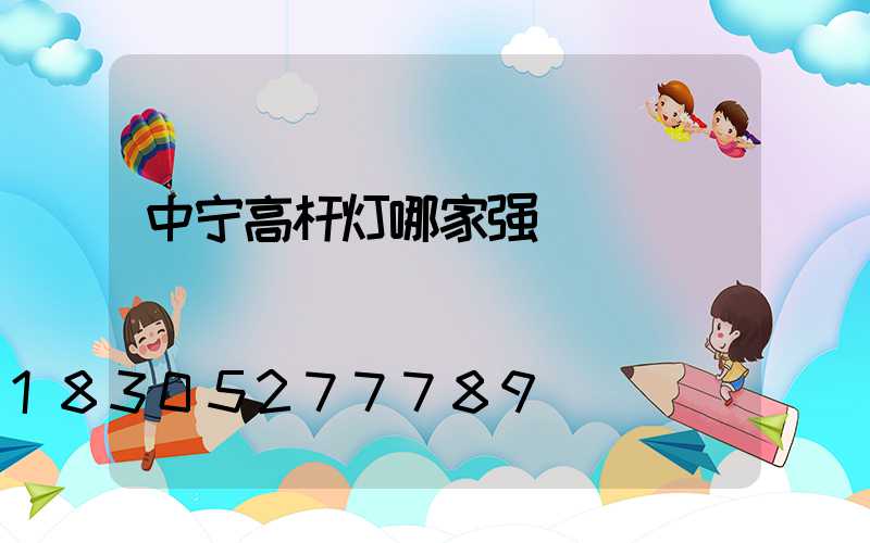 中宁高杆灯哪家强