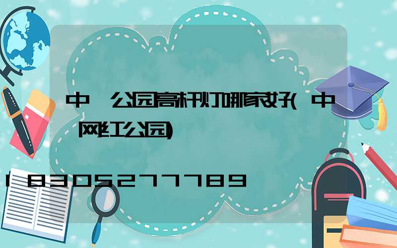 中牟公园高杆灯哪家好(中牟网红公园)