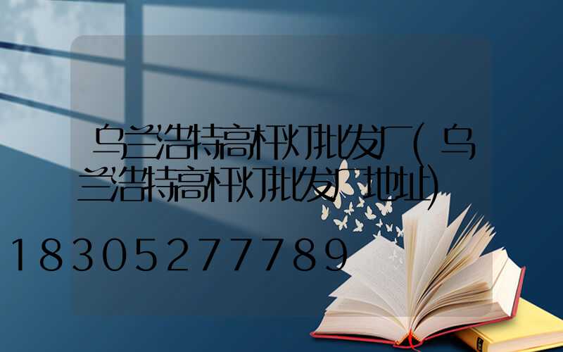 乌兰浩特高杆灯批发厂(乌兰浩特高杆灯批发厂地址)
