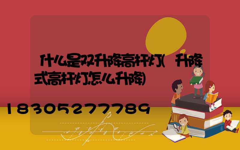 什么是双升降高杆灯(升降式高杆灯怎么升降)