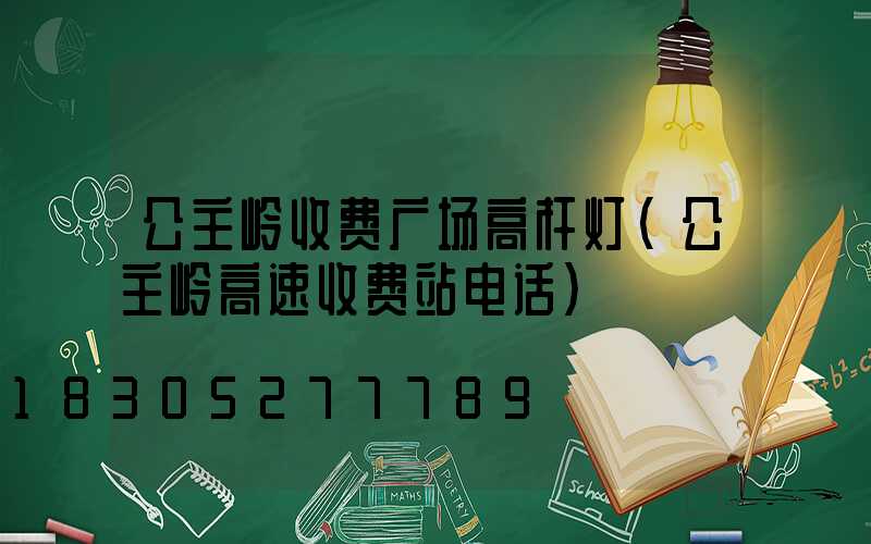 公主岭收费广场高杆灯(公主岭高速收费站电话)