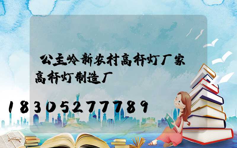 公主岭新农村高杆灯厂家(高杆灯制造厂)