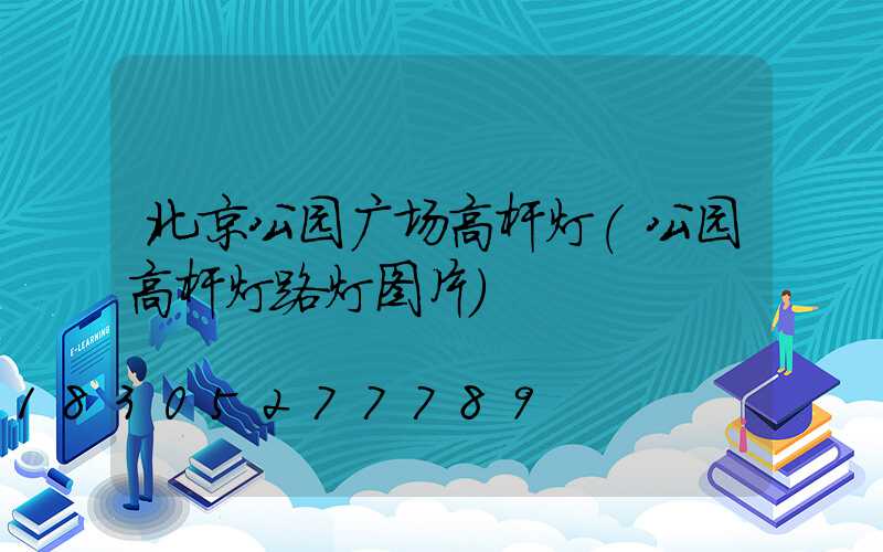 北京公园广场高杆灯(公园高杆灯路灯图片)