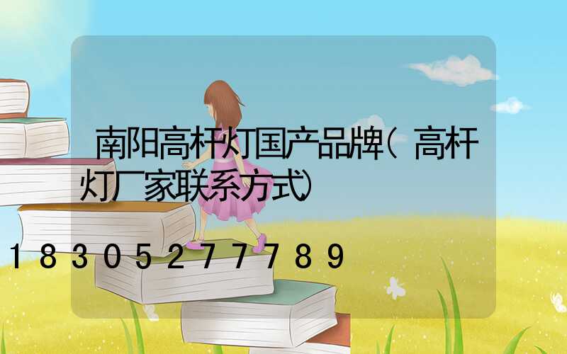 南阳高杆灯国产品牌(高杆灯厂家联系方式)