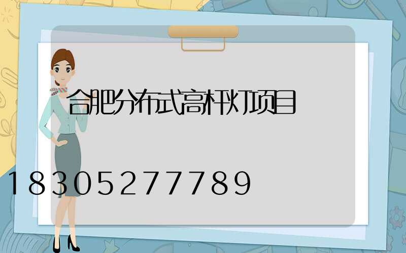 合肥分布式高杆灯项目
