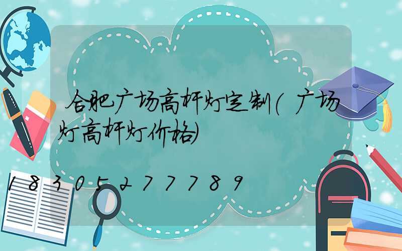 合肥广场高杆灯定制(广场灯高杆灯价格)
