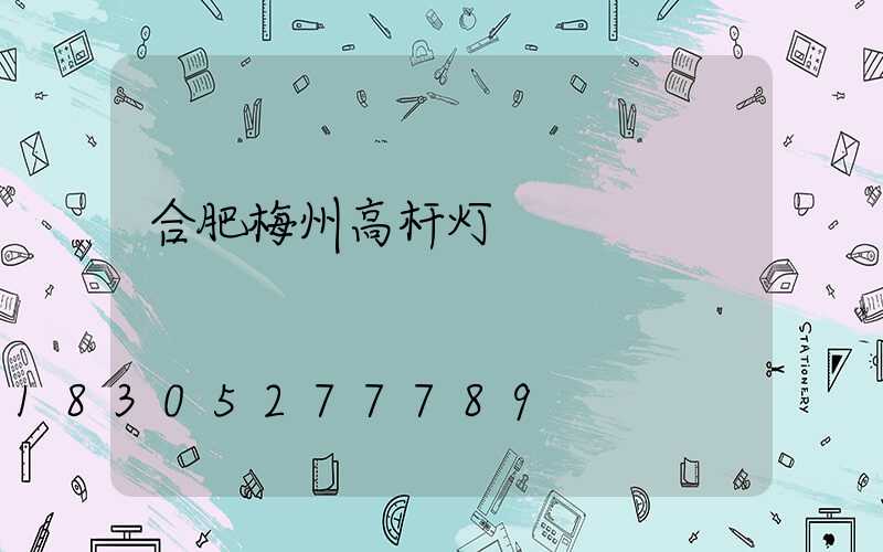 合肥梅州高杆灯