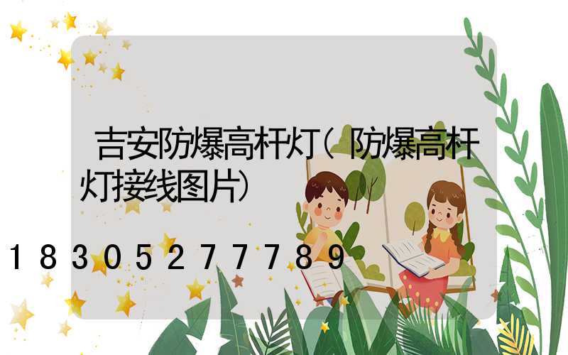 吉安防爆高杆灯(防爆高杆灯接线图片)