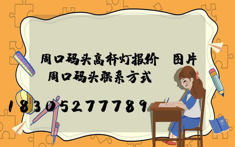周口码头高杆灯报价及图片(周口码头联系方式)