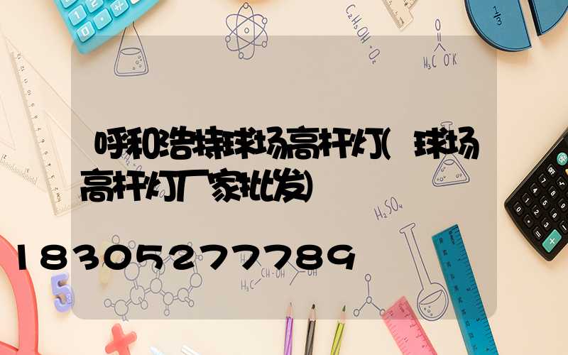 呼和浩特球场高杆灯(球场高杆灯厂家批发)