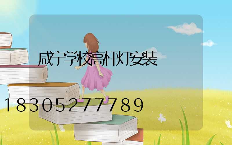 咸宁学校高杆灯安装