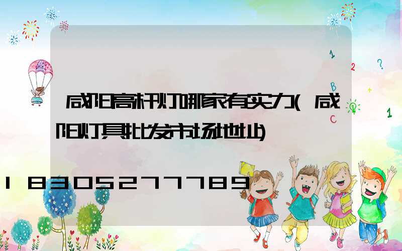 咸阳高杆灯哪家有实力(咸阳灯具批发市场地址)