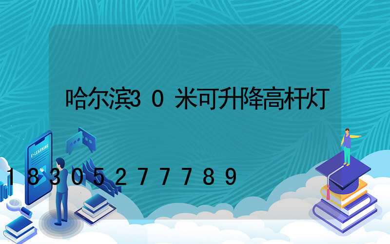 哈尔滨30米可升降高杆灯