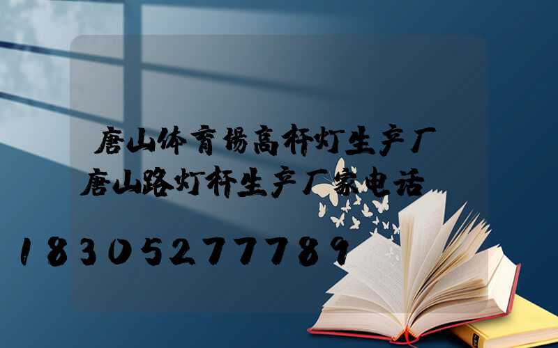 唐山体育场高杆灯生产厂(唐山路灯杆生产厂家电话)
