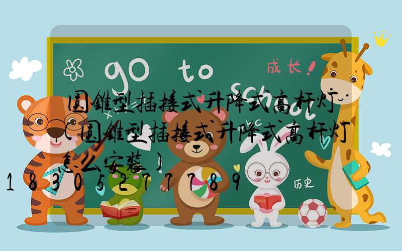 圆锥型插接式升降式高杆灯(圆锥型插接式升降式高杆灯怎么安装)