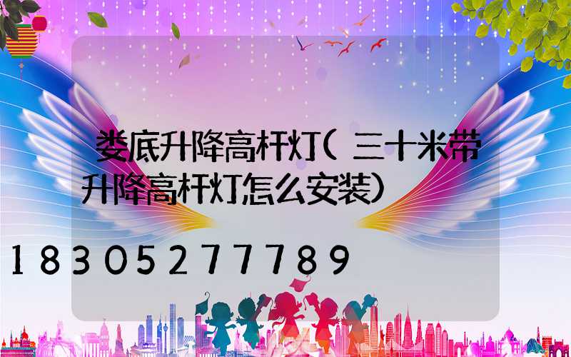 娄底升降高杆灯(三十米带升降高杆灯怎么安装)