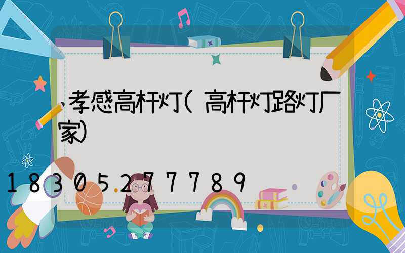 孝感高杆灯(高杆灯路灯厂家)