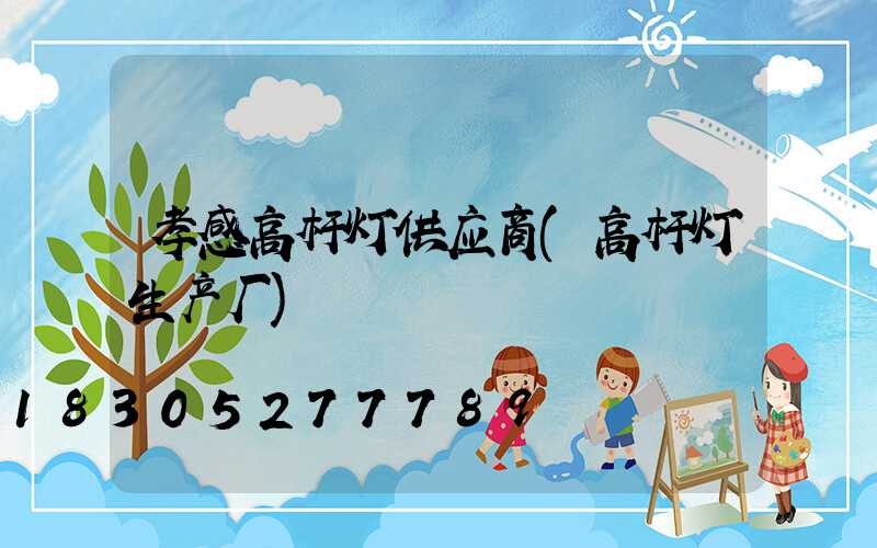 孝感高杆灯供应商(高杆灯生产厂)