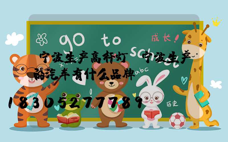 宁波生产高杆灯(宁波生产的汽车有什么品牌)