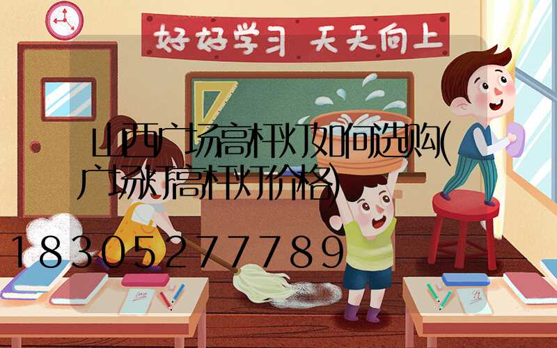 山西广场高杆灯如何选购(广场灯高杆灯价格)