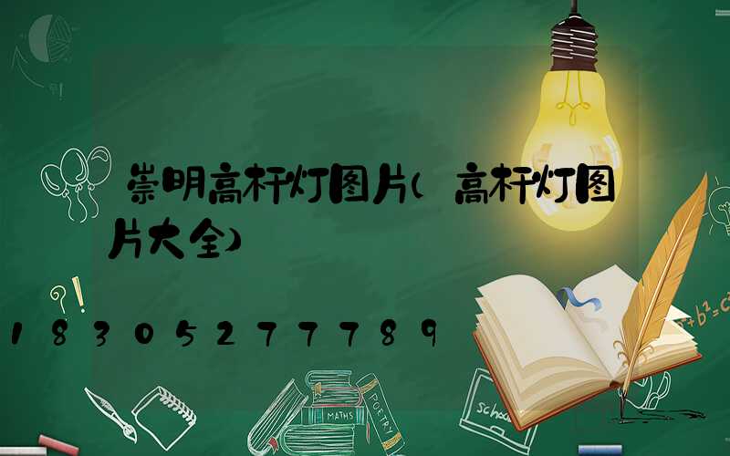 崇明高杆灯图片(高杆灯图片大全)
