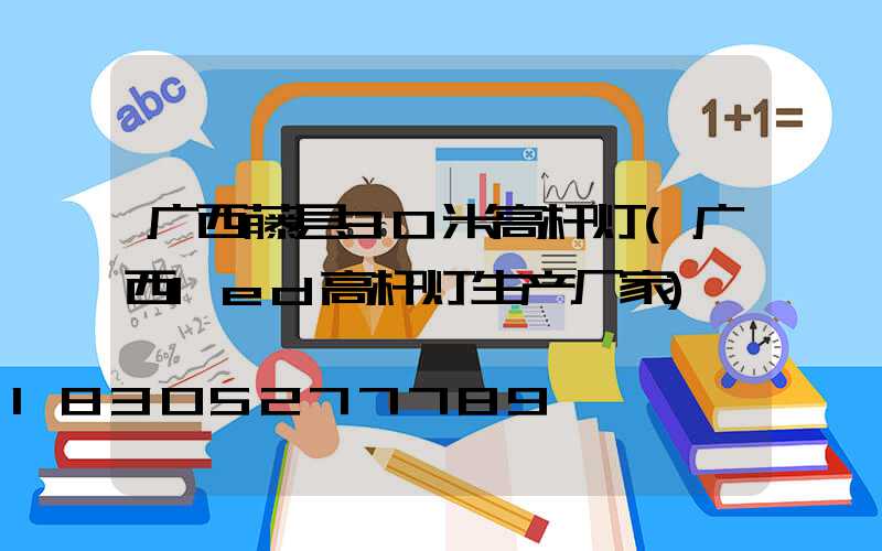 广西藤县30米高杆灯(广西led高杆灯生产厂家)