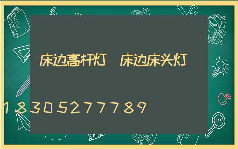 床边高杆灯(床边床头灯)