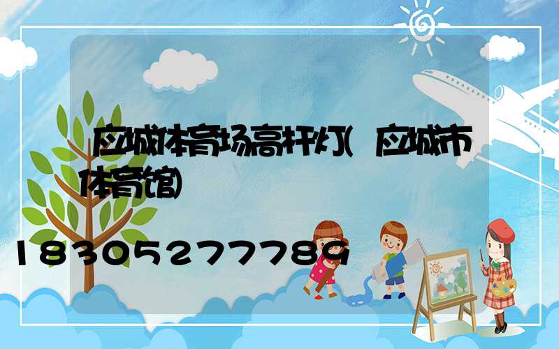 应城体育场高杆灯(应城市体育馆)