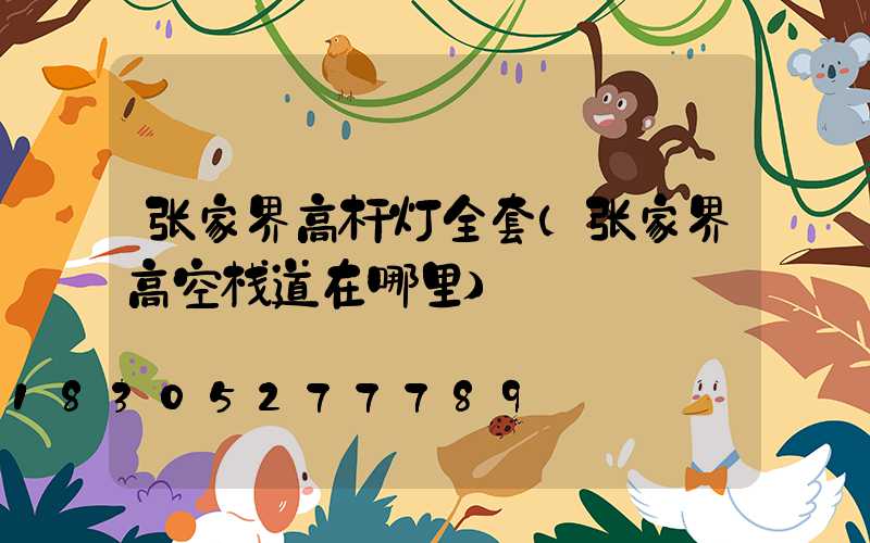张家界高杆灯全套(张家界高空栈道在哪里)