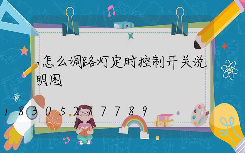 怎么调路灯定时控制开关说明图
