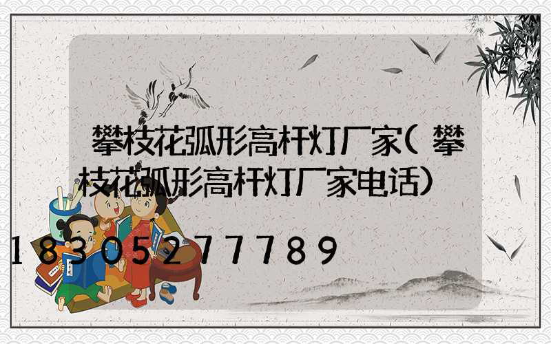 攀枝花弧形高杆灯厂家(攀枝花弧形高杆灯厂家电话)
