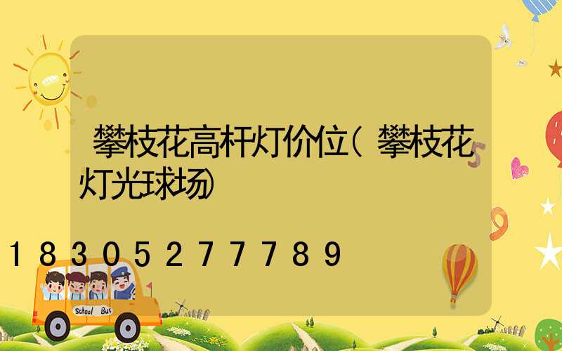攀枝花高杆灯价位(攀枝花灯光球场)