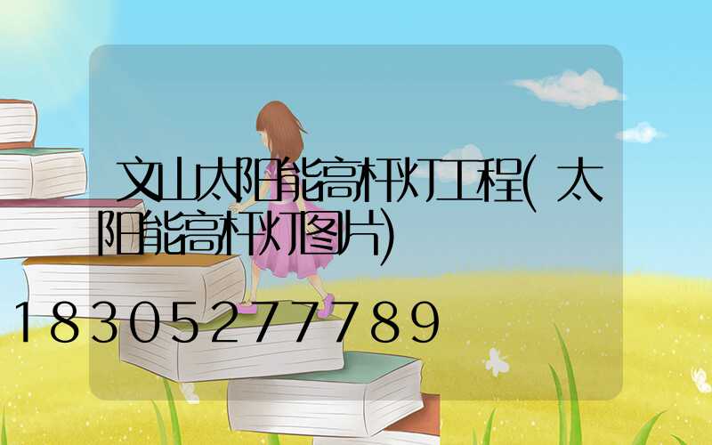 文山太阳能高杆灯工程(太阳能高杆灯图片)