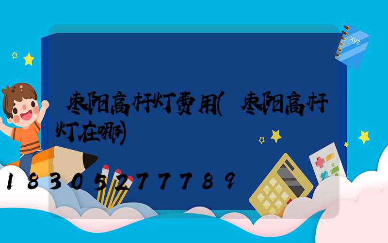 枣阳高杆灯费用(枣阳高杆灯在哪)