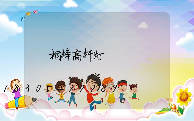 桐梓高杆灯