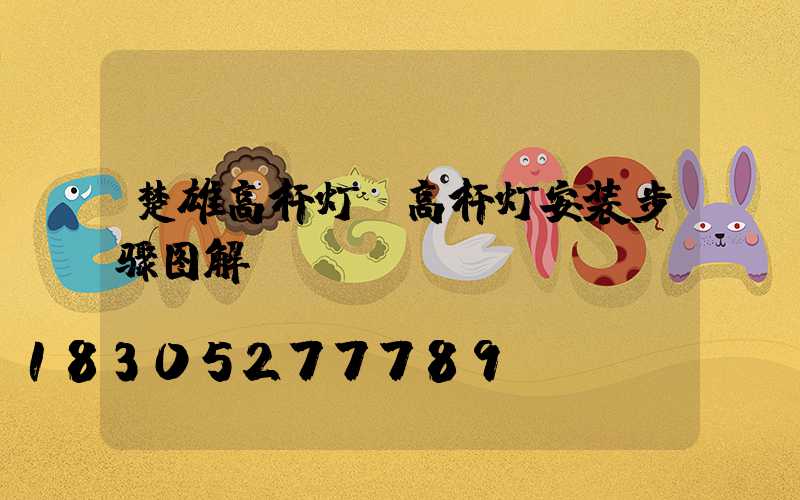 楚雄高杆灯(高杆灯安装步骤图解)