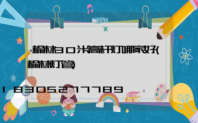榆林30米高杆灯哪家好(榆林灯管)