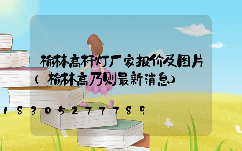 榆林高杆灯厂家报价及图片(榆林高乃则最新消息)