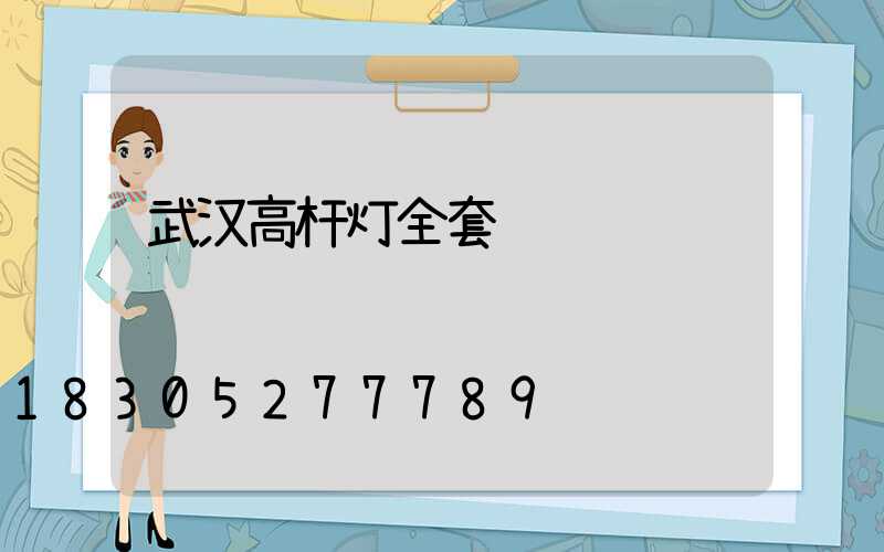 武汉高杆灯全套