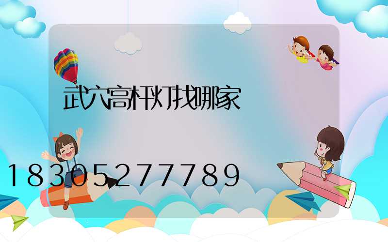 武穴高杆灯找哪家
