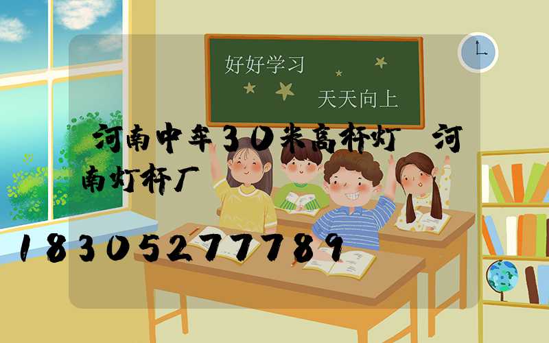 河南中牟30米高杆灯(河南灯杆厂)