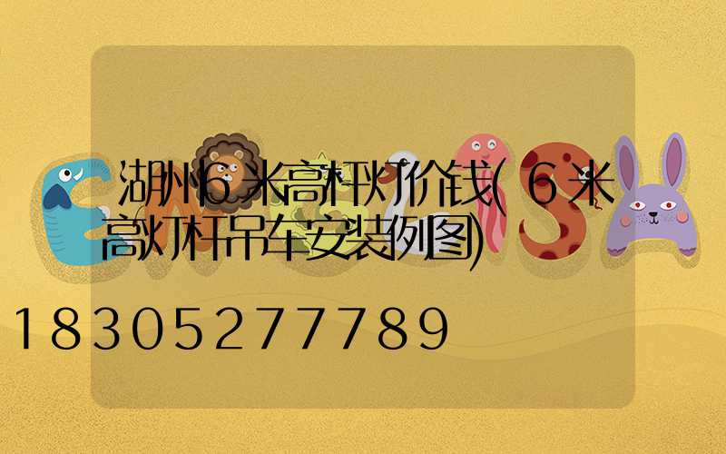 湖州6米高杆灯价钱(6米高灯杆吊车安装例图)