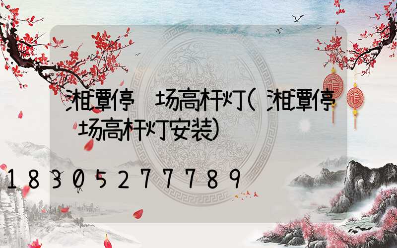 湘潭停车场高杆灯(湘潭停车场高杆灯安装)